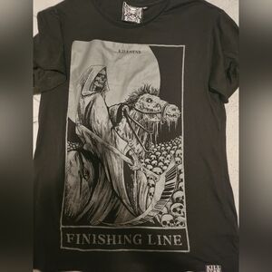 Killstar "Finishing Line" oversized tshirt